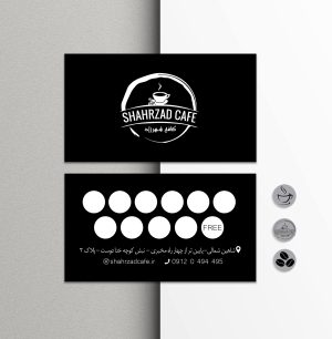 کارت وفاداری + لیبل قطر 1سانت